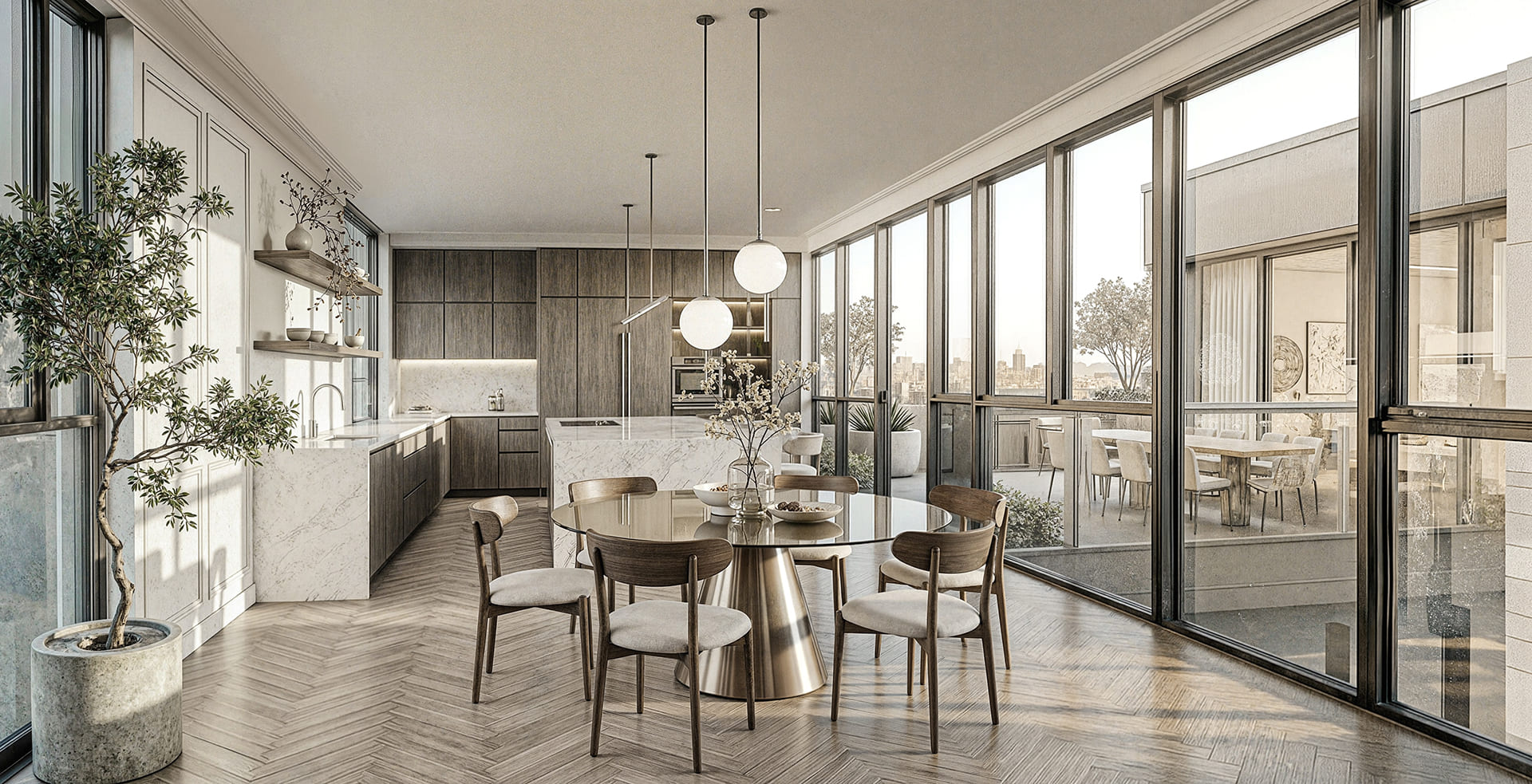 Cocina y comedor
